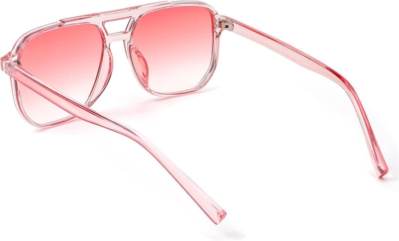 FEISEDY Retro Square Aviator Sunglasses Women Men 70s Vintage Trendy Plastic Frame Sun Glasses B2835 - Image 2
